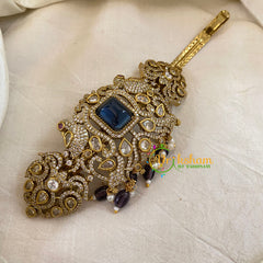 Blue Victorian Diamond Hair Clip -VV1304