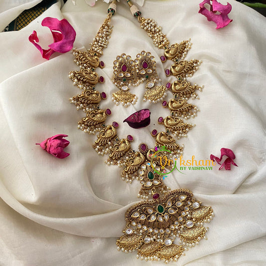 Premium Pearl Kundan Haram-G4545