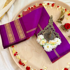 Mauve Taupe Pink Thiribhuvanam Silk Saree -Pure Silk  -VS1284