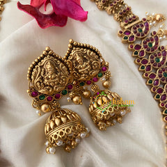 Premium AD Stone Lakshmi Maanga Haram-Gold-G4542