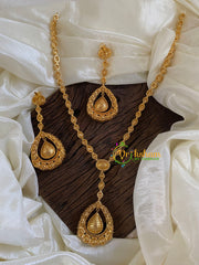 Premium Mossanite Pendant Short Neckpiece -M007