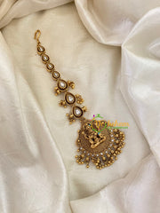 White AD Lakshmi Maang Tikka -G8075