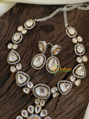 Premium Mossanite Pendant Short Neckpiece -M004