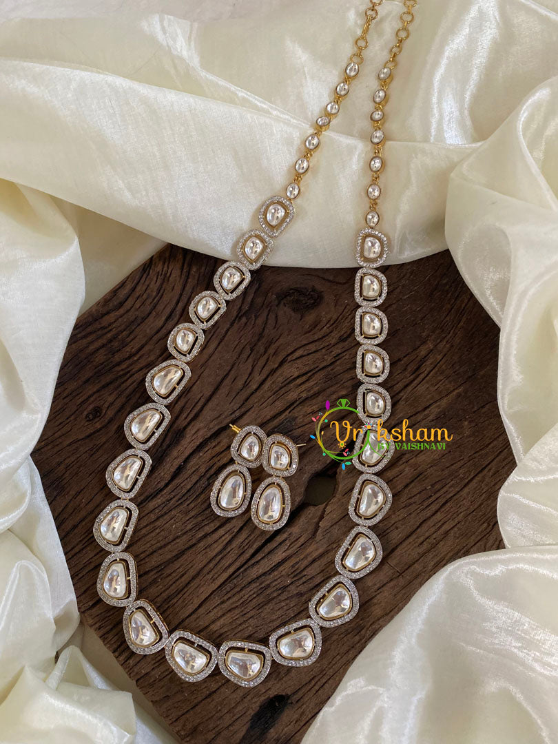 Premium Mossanite Long Neckpiece -M028