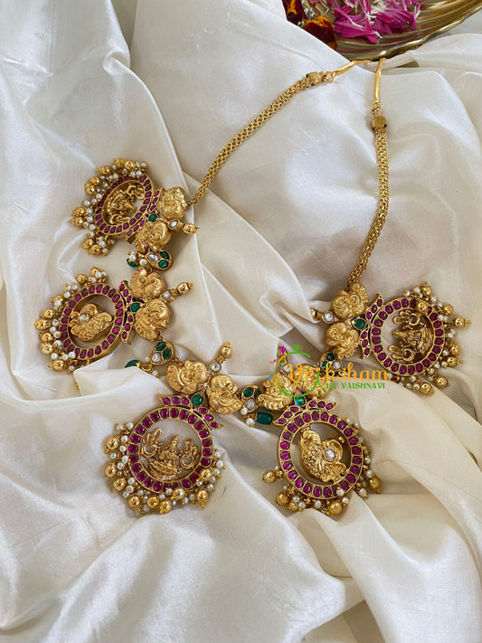 Lakshmi Jadau Kundan Short Neckpiece-J624