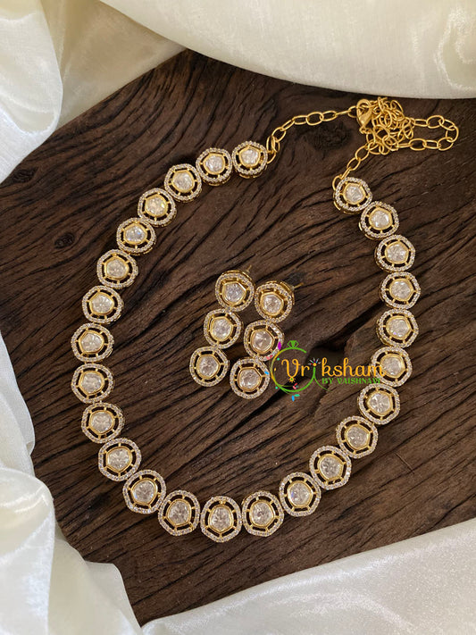 Premium Mossanite Short Neckpiece -M026