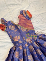 Blue Indian Traditional Dress for Girls- Girls Gown -VS1243