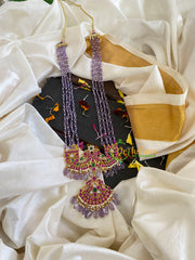 Purple Bead Jadau Kundan Rani Har-J586