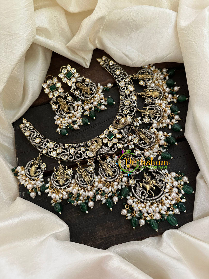 Dasavathar Victorian Diamond Statement Choker -VV121