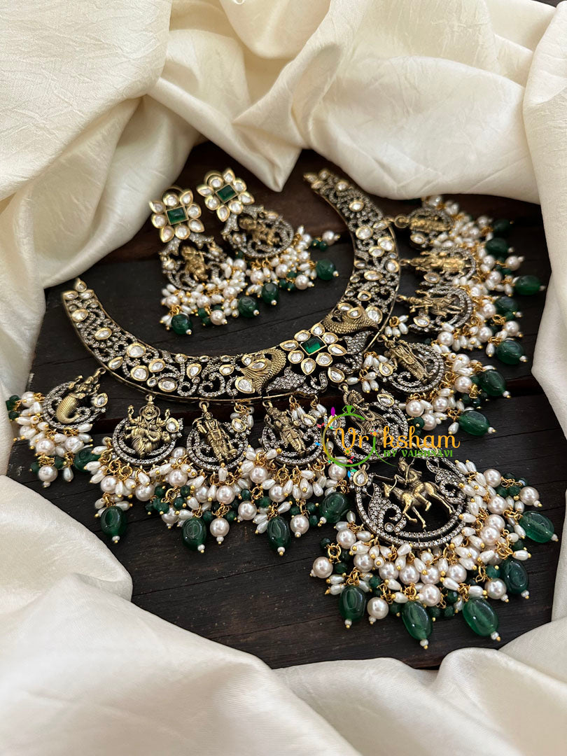 Dasavathar Victorian Diamond Statement Choker -VV121