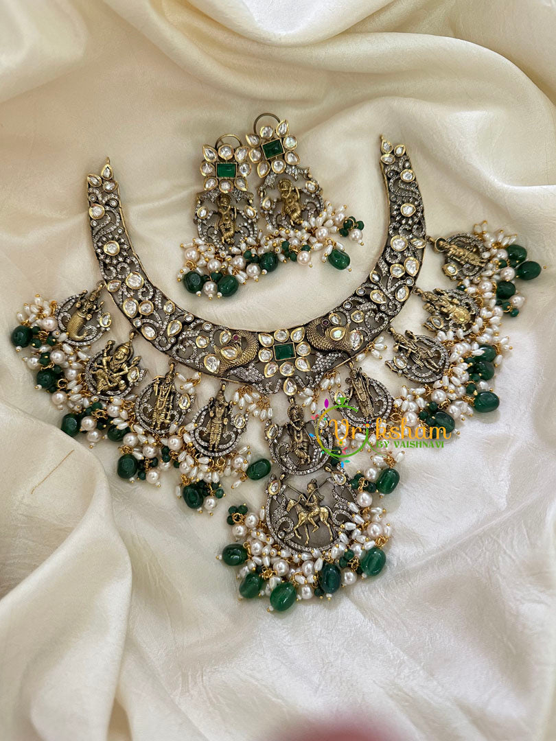 Dasavathar Victorian Diamond Statement Choker -VV121