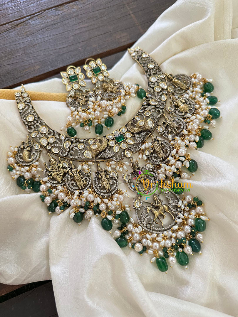 Dasavathar Victorian Diamond Statement Choker -VV121