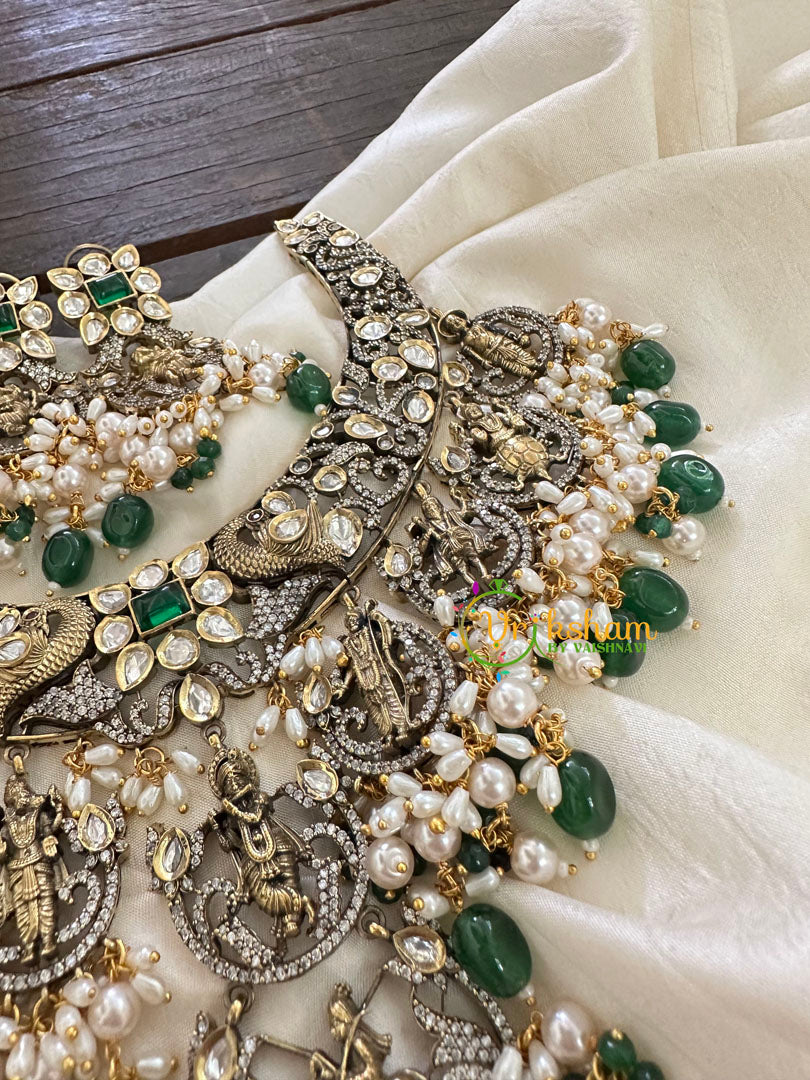 Dasavathar Victorian Diamond Statement Choker -VV121