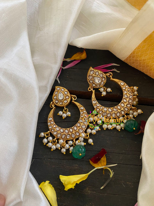 Precious Jadau Kundan Chandbali Danglers -J611