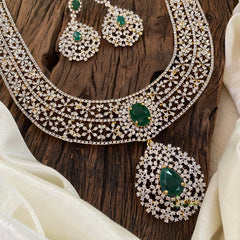 Bridal American Diamond Haram-Green-G6921