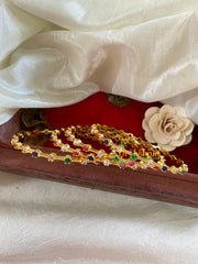 Navarathna AD Stone Bridal Bangle-4 Bangles-G9799