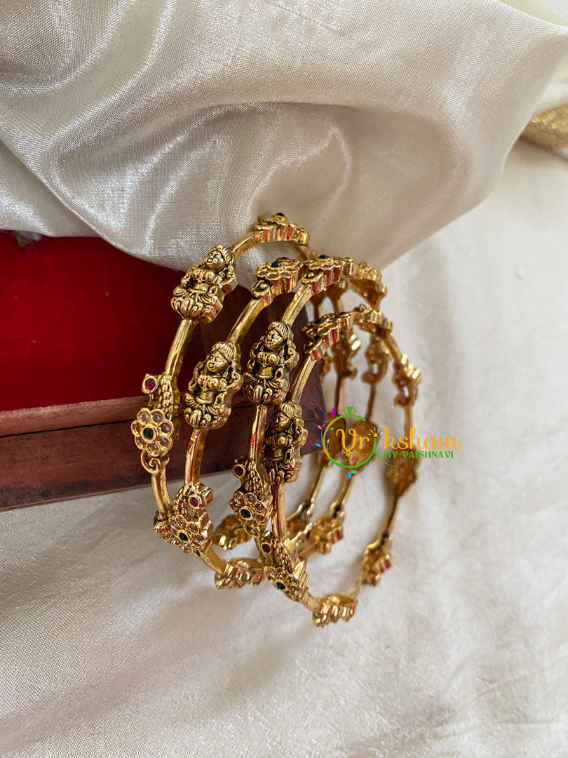 Premium AD Stone Bridal Bangle-Lakshmi Bangles - 4 Bangles -G9804