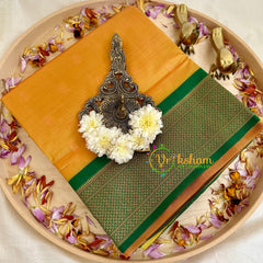 Yellow with Green Paithani Soft Silk Saree -VS2215