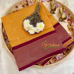 Fenugreek Yellow Paithani Soft Silk Saree -VS2214