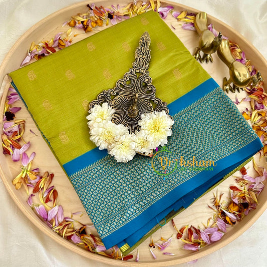 Light Green Paithani Soft Silk Saree -VS2201