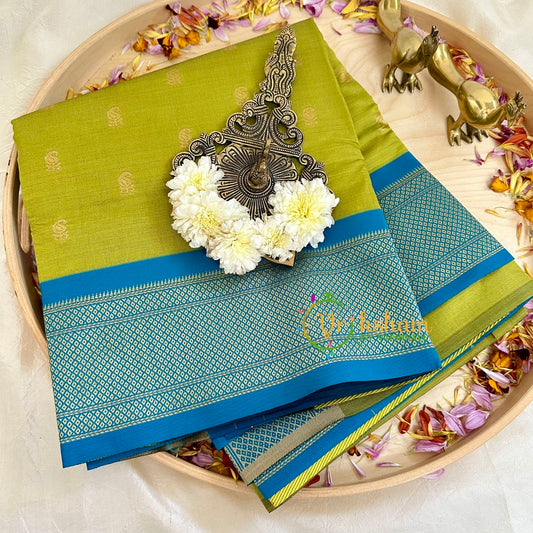 Light Green Paithani Soft Silk Saree -VS2201