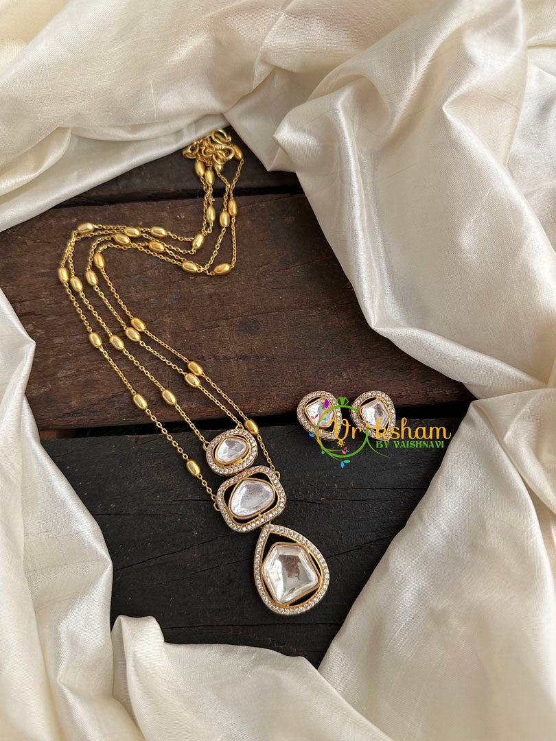 Victorian Diamond Designer Neckpiece- 2 Layered-VV158