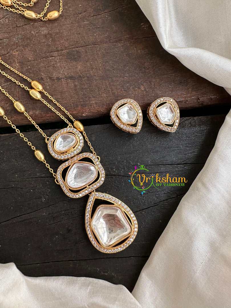 Victorian Diamond Designer Neckpiece- 2 Layered-VV158