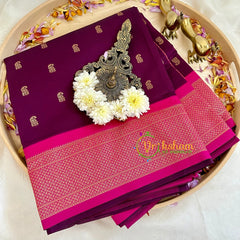 Purple with Pink Paithani Soft Silk Saree -VS2208