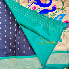 Black Paithani Soft Silk Saree -VS2212