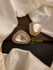 Premium White Victorian Diamond Stud-VV088