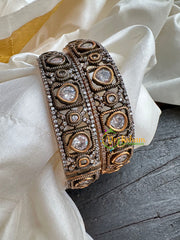 Premium Victorian Diamond Bridal Bangles-VV101