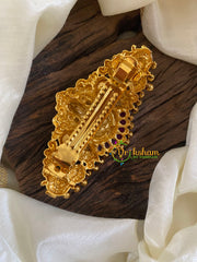 Gold Look Alike Temple Lakshmi Hair clip -H544