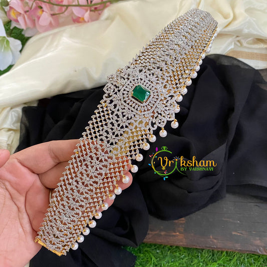 Exquisite Bridal American Diamond Hipbelt-Yazhi-Green-G5756