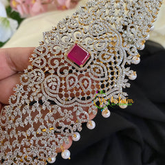Pemium American Diamond Bridal Hipbelt-Pink -G5752