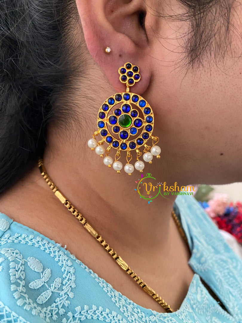 Traditional Kemp Earrings- Blue Green-G6848