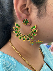 Traditional Kemp Maanga Earrings -Green-G6846