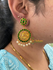 Traditional Kemp Peacock Earrings -Green-G6841