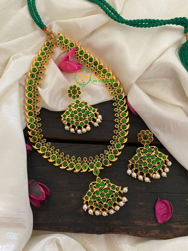 Traditional Green Kemp Mid Length Haram- K012 – vrikshamindia