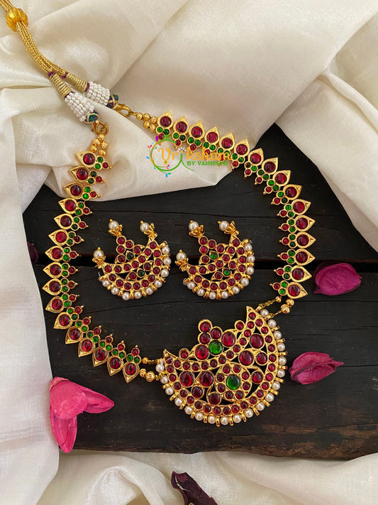 Traditional Kemp Neckpiece with Chandran Pendant-K023