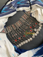 Afghani Statement High Neck Choker-S715