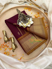 Arakku Maroon Thiribhuvanam Silk Saree -Pure Silk  -VS770