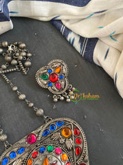 Silver Look Alike Afghani Pendant Chain -S723