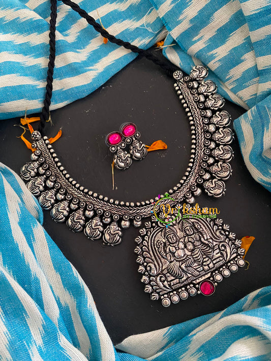 Kolhapuri Temple Neckpiece-Vishnu Lakshmi-S0285