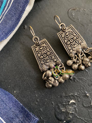 Hook Type Oxidized German Silver Danglers -S751