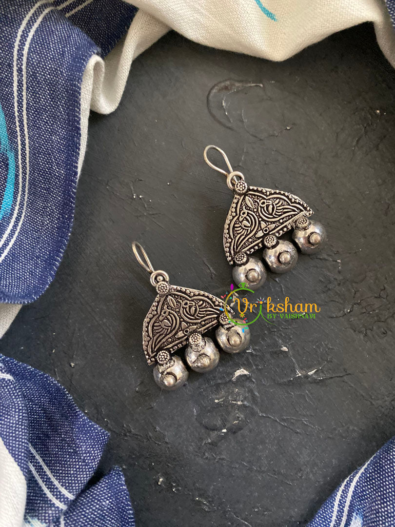 Hook Type Oxidized German Silver Danglers -S738