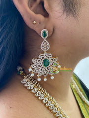 Bridal American Diamond Haram-Green-G6891