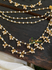 5 Layered Cluster Pearl maatil /Ear Chain -G4740
