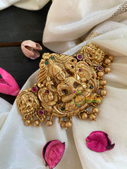 Gold Look Alike Temple Lakshmi Hairclip- 3 Lakshmi -H203