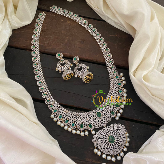 Bridal American Diamond Haram-Green-G6972