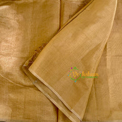 Gold Maheshwari Tissue Saree - Rekha Gold Tissue Saree -VS1610